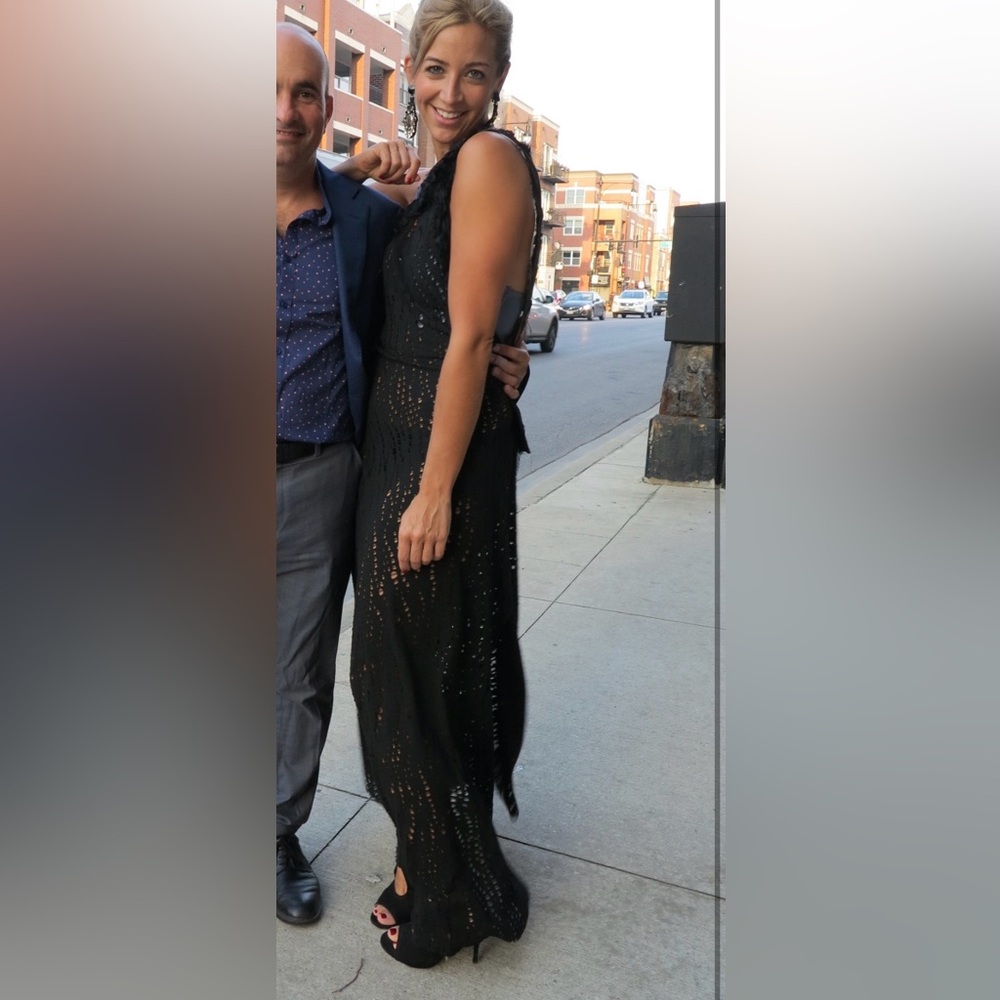 Elegant and Edgy Black Dress with Slits